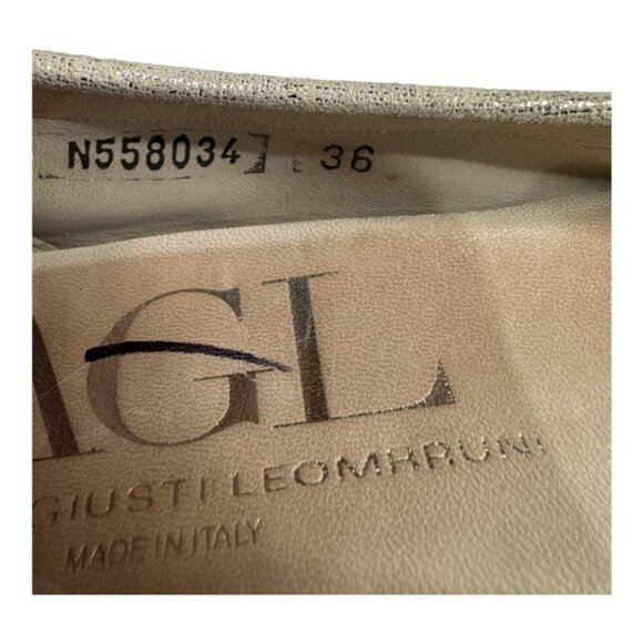 AGL Attilio Giusti Leombruni Vero Cuoio Ballet Flats Size 36 - Picture 7 of 7